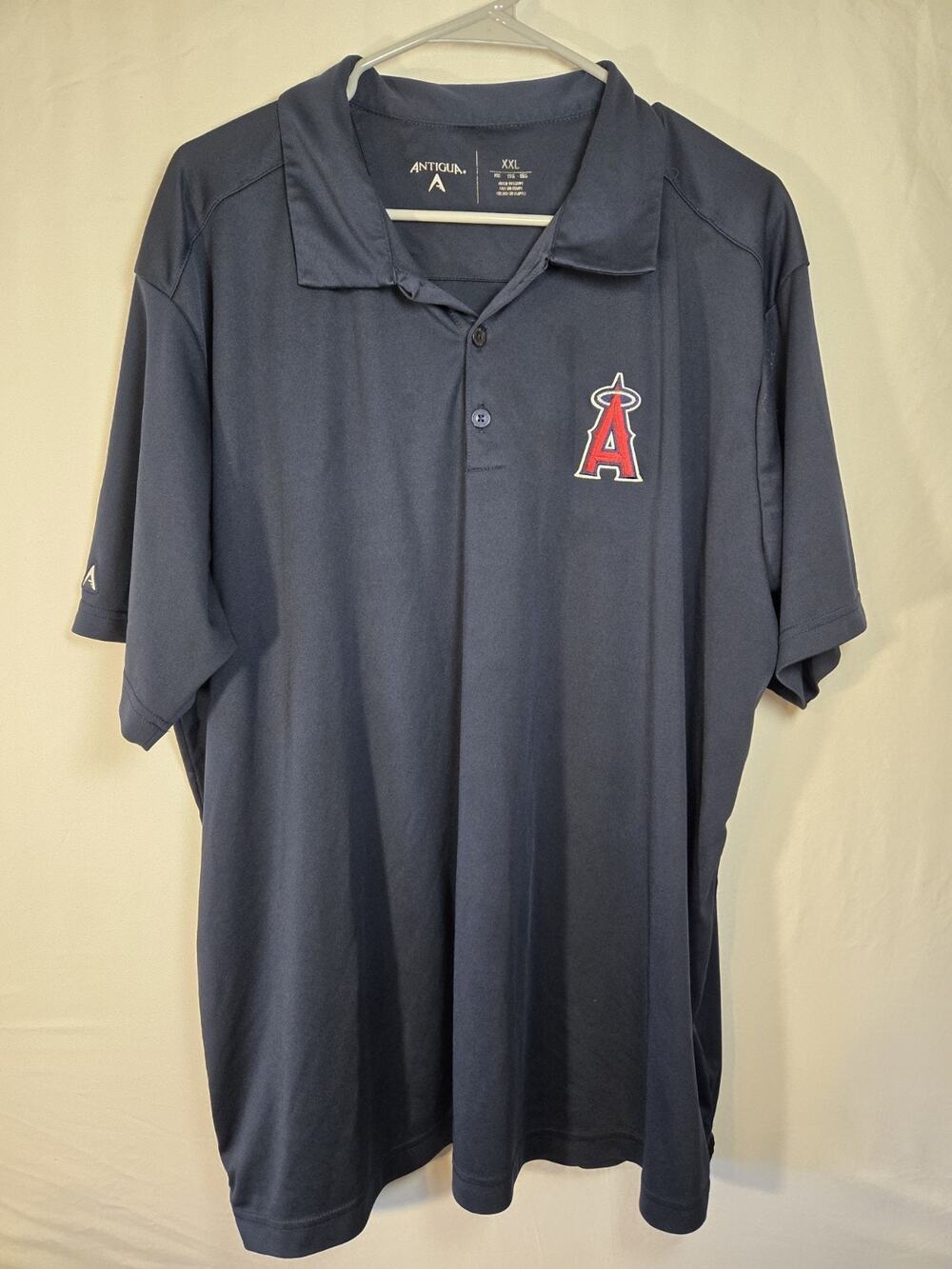 Antigua Los Angeles Angels US Mens Size 2X Golf Polo Shirt Sports Dark Blue